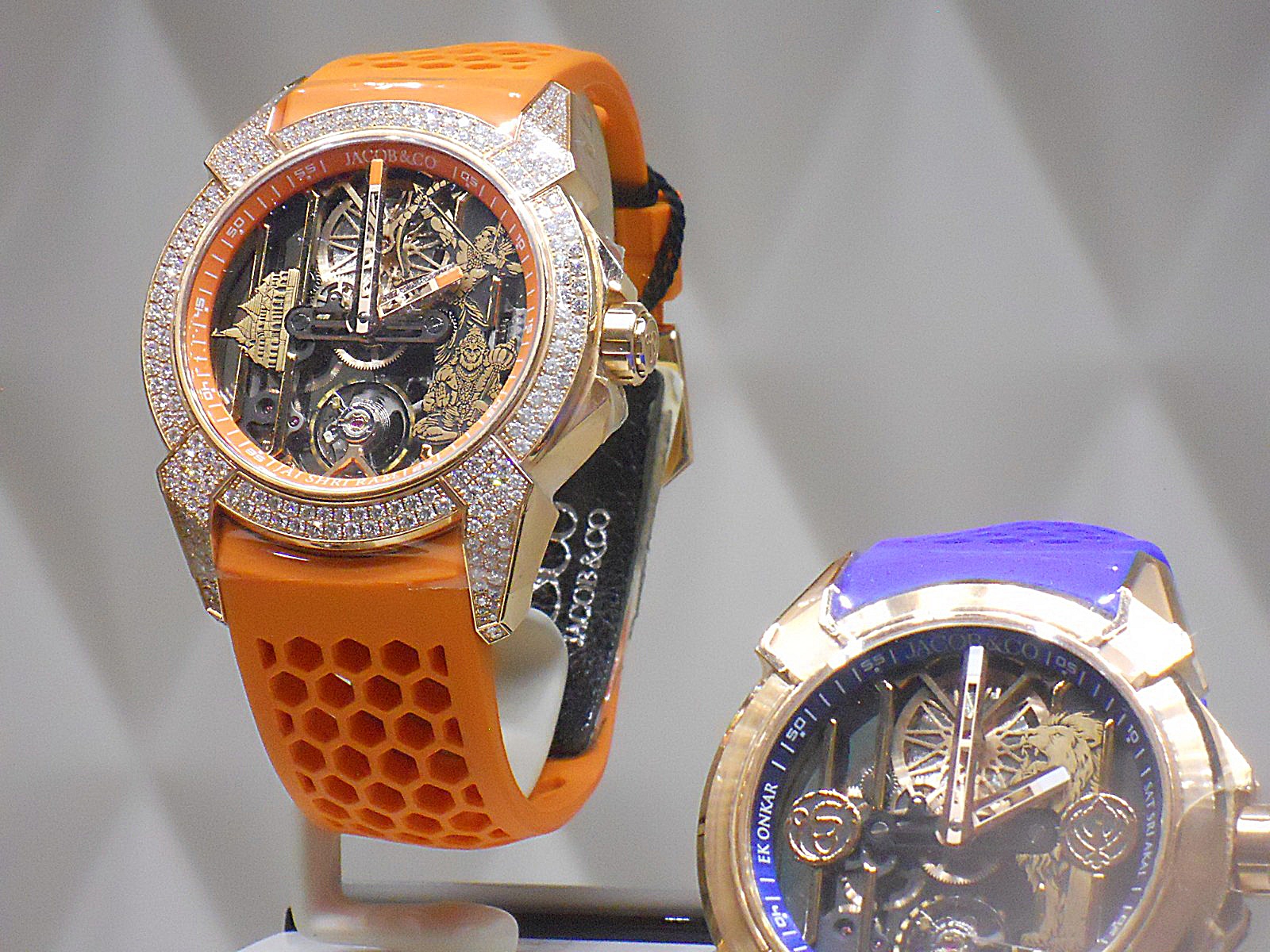Jacob & Co. diamond-set Epic X tourbillon pair