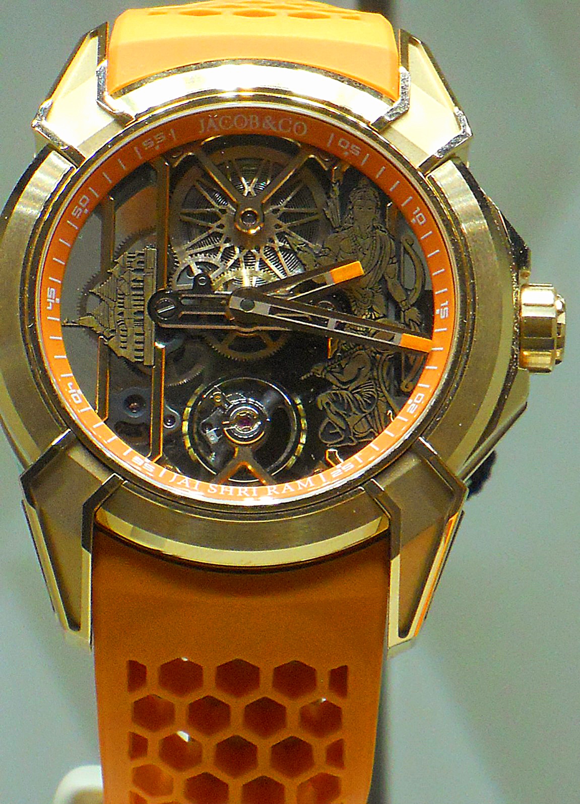 Jacob & Co. Epic X tourbillon with engraved Indian motifs